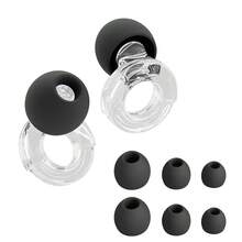 HUAK 1 Pair Electroplated Ear Plugs, Silicone Material, Concert Earplugs, High-Fidelity Hearing Protection Noise-Proof, Suitable For Work And Noise Sensitive, 4 Pairs Of XS, S, M, L Noise-Proof Earplugs - Multicolor - View 20