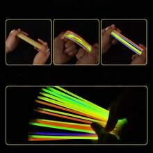 10/50/100pcs Glow Sticks, Party Decorations, Bachelorette Party, Gender Reveal Decorations, Wedding Decorations, Party Supplies, Party Favors, Photography Props, Weddings, Parties, And Dancing, Glow Necklaces And Bracelets, Great Gifts For Friends Or Family. - Multicolor - View 11