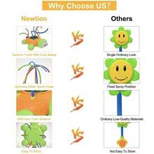 儿童洒水器，儿童花园水上玩具洒水器，适用于户外花园庭院草坪，儿童夏季户外玩具乌龟，恐龙花园水上玩具，适合3 4 5 6 7 8岁男孩女孩礼物 - 多色 - 查看 11