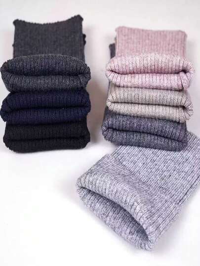 1 Paio di polsini riscaldanti unisex in nero/grigio, stile spesso per autunno e inverno. Polsini antivento e anti-freddo per polsi e caviglie. Stile alla moda e semplice, adatto per tempo libero all'aperto, abbigliamento per il fine settimana. Senza piume, lavabile a mano.