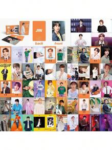 124pcs/92pcs/55pcs JIMIN V J-HOPE RM JIN Lomo Cards, Double-Sided High Definition Photo Cards, Merchandise Cards, Collectible Cards, Valentine's Day Gift, Small Gift, Popular Group Fansite Cards - Multicolor - View 35