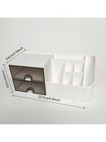 1 pieza Organizador de escritorio multifuncional con cajones pequeños, adecuado para almacenamiento de escritorio en el hogar