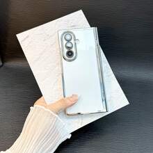 1 件镀膜透明折叠手机壳,适用于三星 Galaxy Z Fold 7 Fold 6:铰链保护、全身防震、修身保护套 - 銀色 - 查看 4