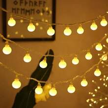1pc, 1.5m/10 LED Lights, 3 Meters/20 LED Lights, 6m/40 LED Lights, 10m/80 LED Lights String, Suitable For Bedroom, Tent, Wedding Party, Christmas, Balcony, Valentine's Day Decoration. - Multicolor - View 3