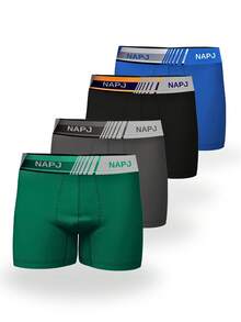 Men's Adult Boxer Briefs - Versatile Premium Smooth Microfiber - Spring/Summer - Multicolor - View 5