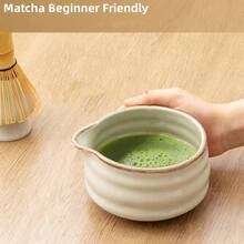 Bộ dụng cụ đánh trứng Matcha 2/5/7/9 món, Bộ dụng cụ Matcha bằng gốm sứ màu xám nung trong lò dành cho lễ cưới, Bộ trà Matcha kiểu Nhật để pha bữa sáng/Latte, Bộ dụng cụ pha Matcha hoàn hảo làm quà tặng sinh nhật ngày lễ cho người yêu Matcha - Nhiều màu - Xem 4
