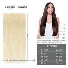 40pcs/100G , Thick Tape In Human Hair Extensions ,Seamless Invisible Skin Weft Extensions , Remy  Human Hair,Silky Straight For Fashion Women  ,10-26inch ,Easy To Apply (60#Platinum Blonde  ) - S60 - 查看 7