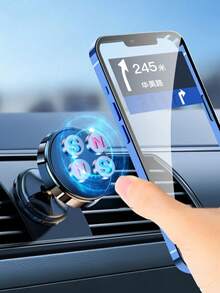 1 pieza Soporte magnético para teléfono de coche, soporte magnético adhesivo multifuncional para panel de instrumentos y salpicadero del coche para navegación - Multicolor - Ver 2