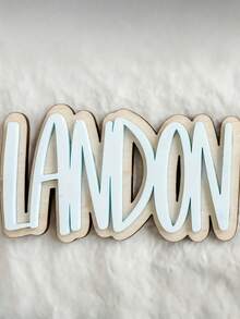 1pc Customized Acrylic Name Keychain | Personalized Letter Wooden Keychain | Colorful Name Wood Grain Keychain | Customized Gift For Friends | Back To School Backpack Hanging Name Keychain | Customized Acrylic Luggage Tag | Commemorative Love & Friendship Keychain | Handmade Keychain | Personalized Gift | Minimalist Keychain | Commemorative Gift - Móc khóa tên - Xem 6