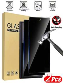 2 Packs Full Screen Coverage Privacy Screen Protector Compatible With Samsung Galaxy Z Fold 7 Privacy Screen Protector, Suitable For Galaxy Z Fold 6/Galaxy Z Fold 5/Galaxy Z Fold 4 Anti-Peep, 9H Anti-Shatter, Bubble-Free, Suitable For Galaxy Z Fold 7 Phone Case Screen Protection Essentials, Applicable To Daily Shield, Office, Home Phone Screen Protector Phone Accessories Waterproof Shockproof Anti-Fall Scratch Resistant - Black - View 2