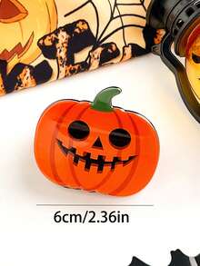 1 Stück Halloween Kürbis Serie Straßenparty PVC Halloween witziger Haarclip, Feiertags Kostüm Kürbis Haarclip, Halloween Geschenk, verwendet für Halloween Kostüm Haarzubehör, Halloween kleines Geschenk Herbst Mode Haarklammer Winter Herbst Haarklammer Winter Haarspange Elegante Haarklammern für Urlaubsoutfits Frau
