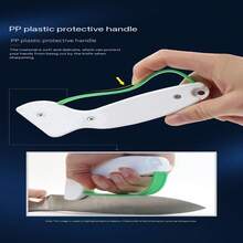 مبرد سكين من التنجستن الصلب قطعة واحدة، مصنوع من مادة البي في سي، أداة شحذ يدوية لسكاكين الجيب والشفرات المسننة والفؤوس والسيوف - يعيد تجديد وإصلاح سكاكين المطبخ، طقم شحذ السكاكين