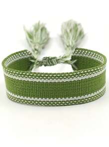 1 件定制姓名编织手链、带流苏的定制文字编织手镯、个性化流苏友谊手链、母亲节定制姓名手链、多色可选，适合婚礼、周年纪念、生日 - 全年可佩戴的礼物、周年纪念礼物、优雅配饰、优质工艺 - 彩色 - 查看 6