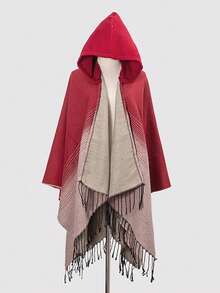 1 chiếc khăn choàng Jacquard chắp vá hình học thoải mái - Nhiều màu - Xem 33