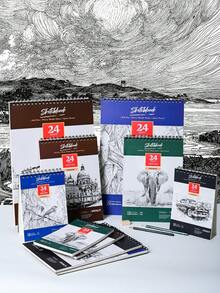 دفتر رسم سبيرال مقوى 1 قطعة، دفتر رسم مائي سميك مقوى 24 ورقة (78 رطل/160 جم/م2) A3/A4/A5، ورق رسم فني خالي من الحمض مناسب للرسم والرسم بالألوان المائية للبالغين والفنانين المبتدئين، هدية عيد الأم، لوازم مدرسية