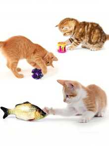 Basic Cat Toys For Raising Cats, Including Bell Balls, Bite Sticks, Sisal Toys, Bell Ringing Toys, Interactive Cat Toys, Cat And Mouse Toys, Pet Toys, Pet Supplies, Birthday Gifts, Halloween And Christmas Gift Sets. The Colors Of The Items May Vary, And The Styles Are Shown In The Picture