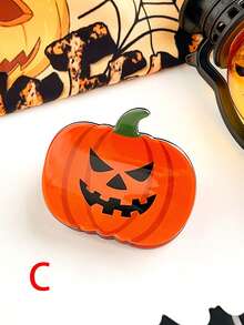 1 Stück Halloween Kürbis Serie Straßenparty PVC Halloween witziger Haarclip, Feiertags Kostüm Kürbis Haarclip, Halloween Geschenk, verwendet für Halloween Kostüm Haarzubehör, Halloween kleines Geschenk Herbst Mode Haarklammer Winter Herbst Haarklammer Winter Haarspange Elegante Haarklammern für Urlaubsoutfits Frau