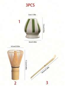 1pc/2pcs/3pcs/4pcs Black Striped Japanese Matcha Tea Set, Includes Matcha Bowl, Matcha Whisk, Matcha Cup, Stirrer, Tea Scoop, Tea Bowl Set, Matcha Preparation, Dessert & Beverage Making Tools, Japanese Gift Box, Songdai Matcha Whisking Set, Gift For Matcha Lovers