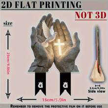 2D Acrylic Memorial Signage Outdoor Yard Marker, Suitable For Garden, Yard, Gravesite And Holiday Ground Stake Decoration - Multicolor B - View 5