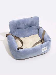 Cama/nido para mascotas para todo el año, Cama de perro para transportín de coche, Asiento elevador para perros en el coche, Cama para gatos, Con cinturón de y cuerda de tracción, Cubierta de asiento portátil con asa para mascotas, Accesorios para el coche