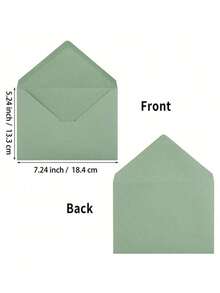 10个礼品信封，钱信封，红色复古牛皮纸信封，适用于现金、礼品、贺卡、邀请函、问候语、母亲节、复活节 - 彩色 - 查看 6