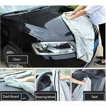 Thicken Microfiber Car Washing Towel Ultra-Soft Car Cleaning Towels High Absorbent Drying Cloth Wash Towel For Car ,Used For Drying Windows And Doors, Cleaning Car Wash Tools, Auto Parts - A - View 6