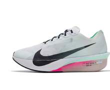 Nike 男子ZOOMX VAPORFLY NEXT% 4運動訓練跑步鞋 - 白綠色 - 查看 5