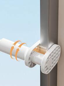 1pc Travel Clothes Drying Rack, Non Perforated And Extendable Clothes Drying Pole. Folding Multifunctional Hotel Balcony Clothes Rack, Portable Storage, Laundry Storage And Storage. Home And Daily Necessities, Drying Racks. Storage And Organization. - Multicolor - View 5