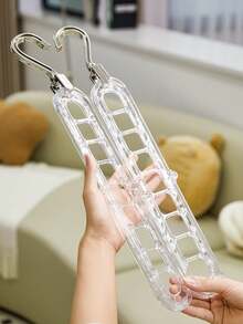 1pc Nine Hole Clothes Hanger, A Household Multifunctional Horizontal And Vertical Dual-Use Magic Rotating Thick Hanging Clothes Hanger. Laundry Storage And Organization, Drying Rack. Home And Daily Necessities. Clothing Cabinet Storage. Convenient And Practical.