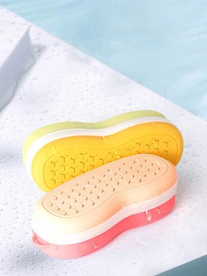 1 حقيبة تخزين سيليكون عالية الجودة للرياضات الخارجية، صندوق تخزين سيليكون قابل للتنفس محمول بسعة كبيرة لنظارات السباحة، متعدد الألوان