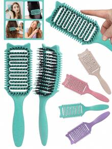 Hair brushes-EU+UK 卷发造型梳 - 干湿两用，抚平毛躁，打造柔顺造型 | 增强卷度，轻盈顺滑，轻松造型，返校季必备，旅行必备，女士美发配件，梳子，边缘梳，梳子，解结梳，球形梳，迷你梳子套装，木质梳子，梳子套装，梳子，发刷，发型师，美发工具，发刷，梳子套装，梳子，卷发梳，解结梳，女士发刷，发型师配件，沙龙，美发设备