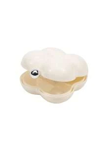 1pc Portable Pill Organizer Cute Cloud Shaped Mini Portable Packaging Box Travel Medicine Case For Purse Or Pocket, Clear Grid Storage For Daily Medication Management, Pill Box For Purse - Multicolor - View 8