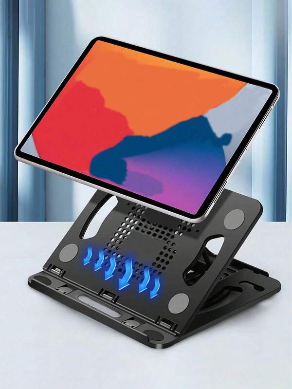 Laptop Stand, Foldable Portable Stand, Gaming Laptop Stand, Chassis 360° Rotating, ABS+ Anti-Slip Silicone Pad, Can Be Placed In A Backpack Or Drawer, Easy To Carry, Can Switch Between Horizontal And Vertical Screen Modes, Good Heat Dissipation, Compatible With All 10-17" Laptops, Tablets And Mobile Phones