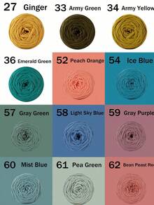 1/3 件 T 恤纱线,机织面料针织纱线,用于钩编和编织包、靠垫、玩偶、手工艺品钩编项目 - 彩色 - 查看 6