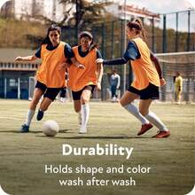 Sof Sole Calcetines Deportivos de fútbol para Hombres y jóvenes - Naranja - Ver 10