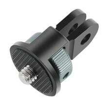 Adaptador de mini trípode con convertidor de tornillo de 1/4" giratorio 360 para GoPro Hero 11 10 8 para cámara de acción Insta360 One X2 X3 R montaje monopod - KF45181-A5 - Ver 11