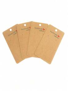 10/50/100件耳环展示卡，珠宝包装卡，心形耳环收纳卡 - 首飾卡 - 查看 5