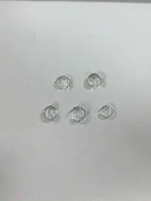 5pcs Vintage Fashion Adjustable Non-Pierced Cartilage Clip-On Earrings Set For Girls, Including Ear Clips And Earrings