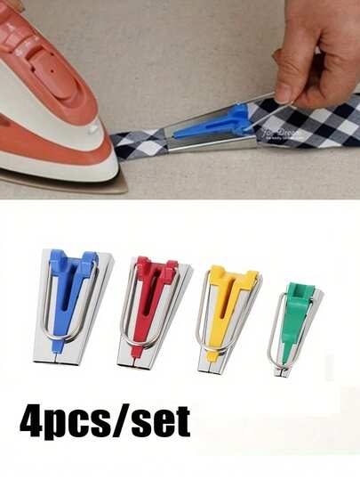 4 pezzi Set di piedini per orlatura colorati - Perfetti per bordi fai-da-te, trapuntatura e progetti artigianali, adatti per piedino premistoffa per macchina da cucire, staffa di ricambio per macchina da cucire, macchina per cucire e ricamo e bottone da ricamo