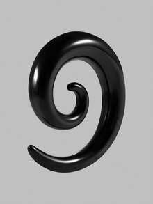 1PC Punk Stainless Steel Snail Spiral Ear Taper Flesh Tunnel Ear Stretcher Ear Nose Expander Stretching Ear Plug Ear Gauge - 1 Piece Of Spiral Ear Expansion - View 23