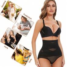 Women's Body Shaping Clothes High Waist Body Shaping Clothes Super Tight Belt Abdomen Body Shaping Clothes - 黑色 - 查看 11