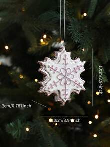 1pc Pink Christmas Decoration, Christmas Tree Ornament, Candy, Snowman, Christmas Tree Accessories, Holiday Party Decor, Suitable For Wedding, Party, Bar, Family Gathering, Rhinestone Pink, Gift For Friends - Pink - View 16