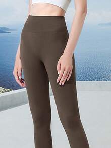 CAMEL CROWN Pantalones de yoga con protección solar para mujeres, malla elástica transpirable de cintura alta con ajuste ceñido para correr