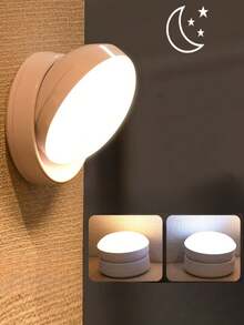 Bewegungssensor Nachtlicht, 360° drehbares LED Nachtlicht Schranklicht tragbar, Nachtlicht für den Innenbereich in Schlafzimmern, Fluren, Küchen, Kleiderschränken, Schränken