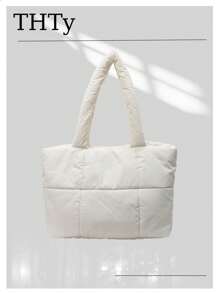 New Korean Style Rhombus Puff Shoulder Bag Tote Bag Large Capacity Handbag Niche Fashion Commuter - Multicolor - View 3