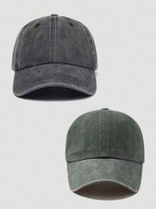 1pc Unisex Plain Vintage Distressed Baseball Cap Sun Hat Trucker Hat, Suitable For Daily Outings, Hiking, Vacation