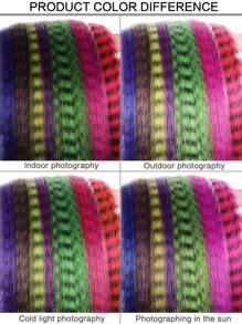 16 Inch Colorful Synthetic Feather Hair Extensions Wig 10 Strands/Pack Feather Hair Extensions Zebra Pattern Feather Wig Accessories Women's Hair Extensions