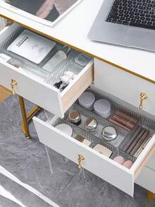 2pcs/5pcs/6pcs/7pcs Clear Acrylic Makeup Organizer Drawers, Vanity Organizer Boxes For Skincare, Perfume, Lipstick, Eyebrow Pencil Storage, Christmas Gift, Stackable Combination For Vanity Decor