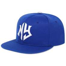 1Piece Men NG Letter Embroidered Hip Hop Hat Outdoor Adjustable Sunscreen Leisure Hat Spring Summer Travel Tourism Beach Vacation - 藍色 - 查看 12