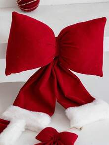 1 buc. Crăciun de pluș cu fundă, artizanat, scenă de decor, recuzită, pandantiv pentru brad de Crăciun, decorațiune de Crăciun pentru curte, decorațiuni pentru casă, decorațiuni de Crăciun, decor pentru cameră, decorațiuni de Crăciun de iarnă, cadouri de Crăciun pentru casă, decor de Crăciun - Multicolor - Vizualizare 5